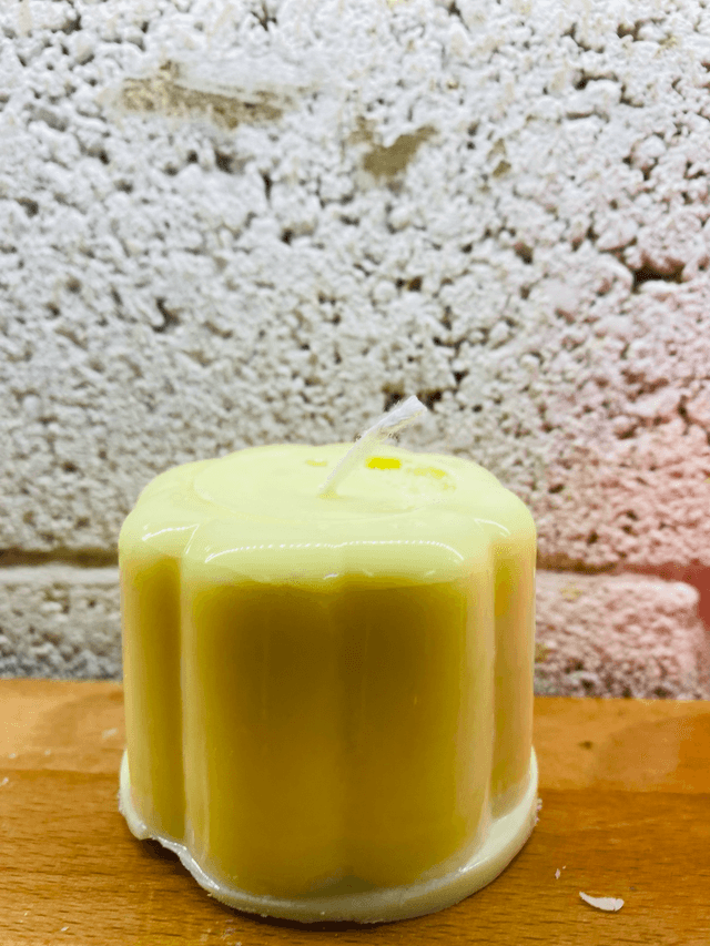 Yellow Blancmange Candle