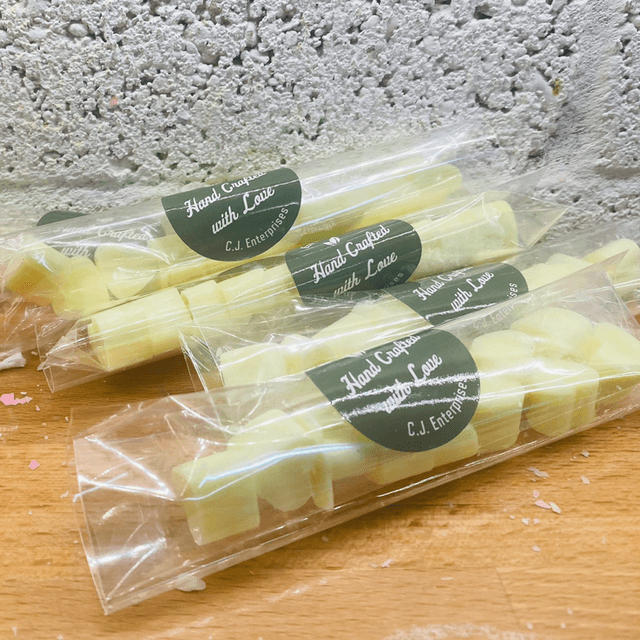Heart shapes and lemon scented