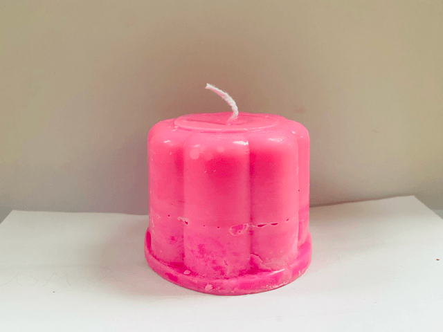 Pink Blancmange Candle