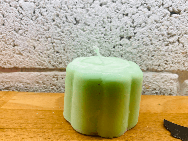 Green Blancmange Candle