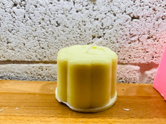 Yellow Blancmange Candle